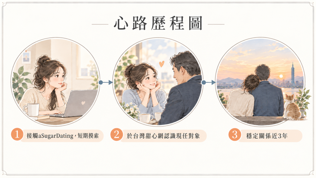 包養關係與從短期轉向長期的心路歷程圖